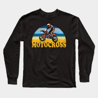 Motocross Racing Biker Long Sleeve T-Shirt